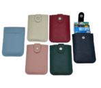 Card Holder With Button & Leather - Image 10
