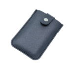 Card Holder With Button & Leather - Image 7