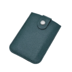 Card Holder With Button & Leather - Image 4