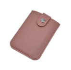 Card Holder With Button & Leather - Image 3